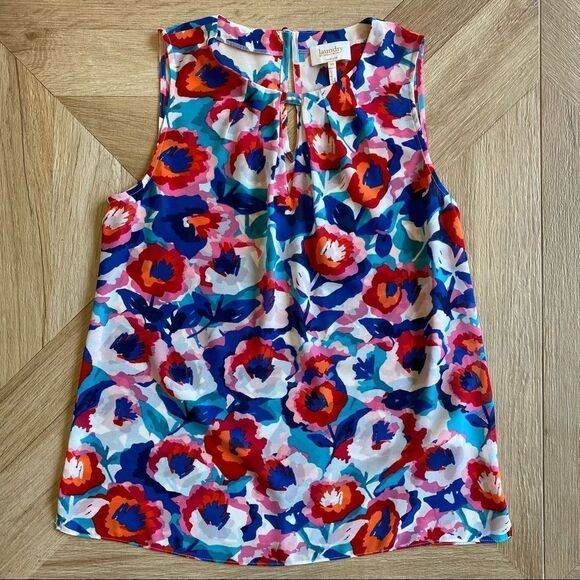 Laundry by Shelli Segal sleeveless floral blouse M - Picture 4 of 10